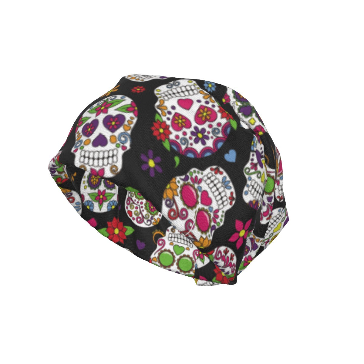 Day of the dead sugar skull Unisex Beanie Hat, Dia de los muertos beanie hat cap