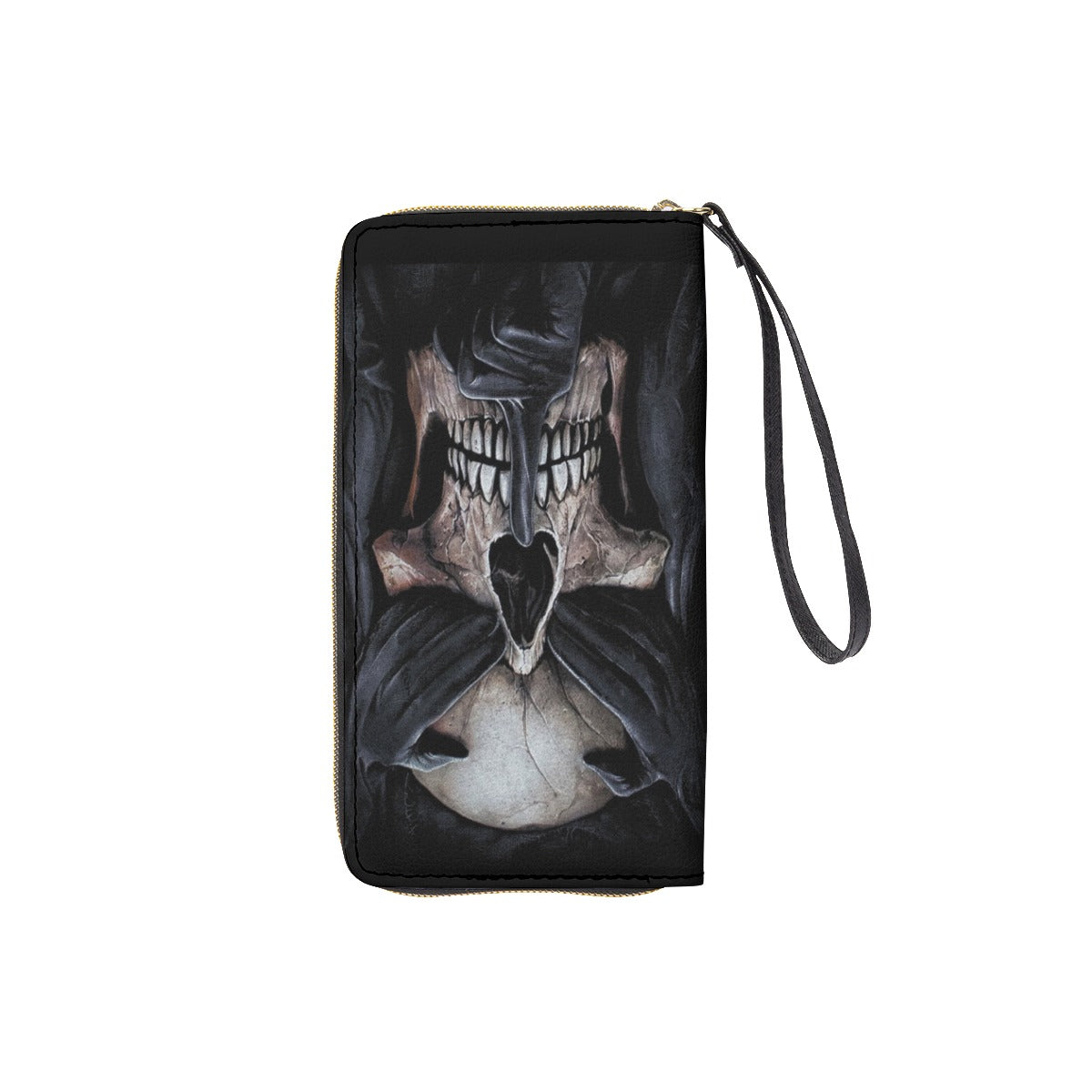 No see no hear no speak evils Long Wallet With Black Hand Strap