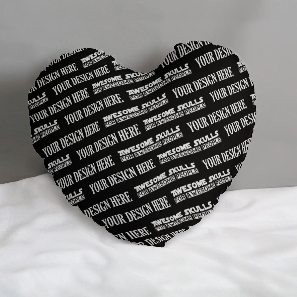 Custom Print on demand pod Heart-shaped pillow