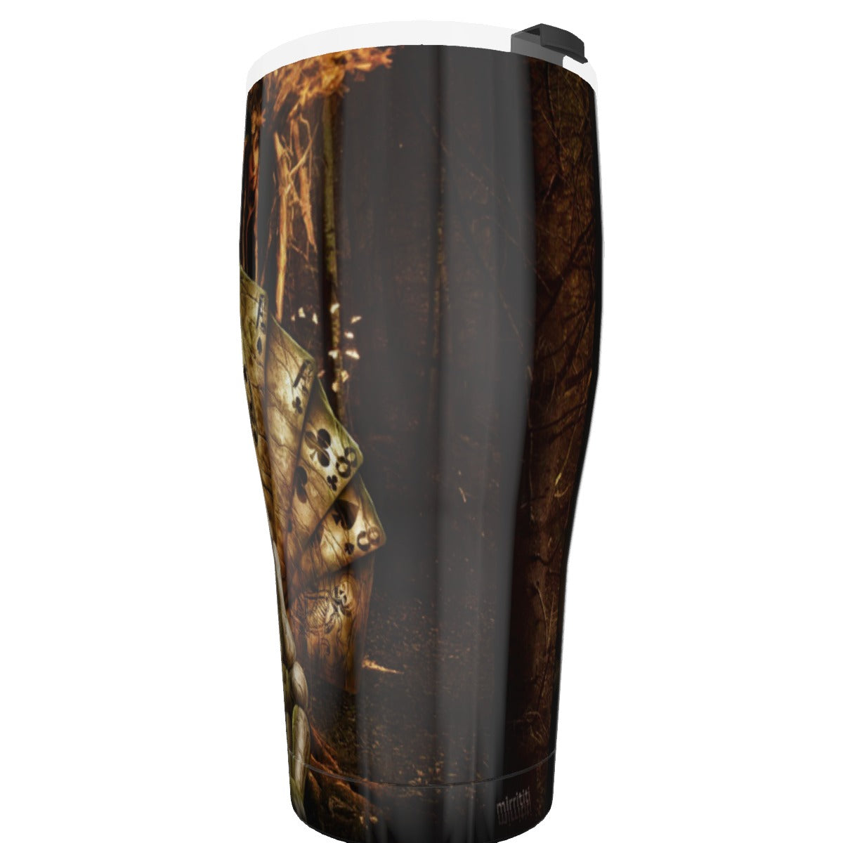 Gothic grim reaper Tumbler 30oz, Halloween Horror skeleton tumbler cup mug