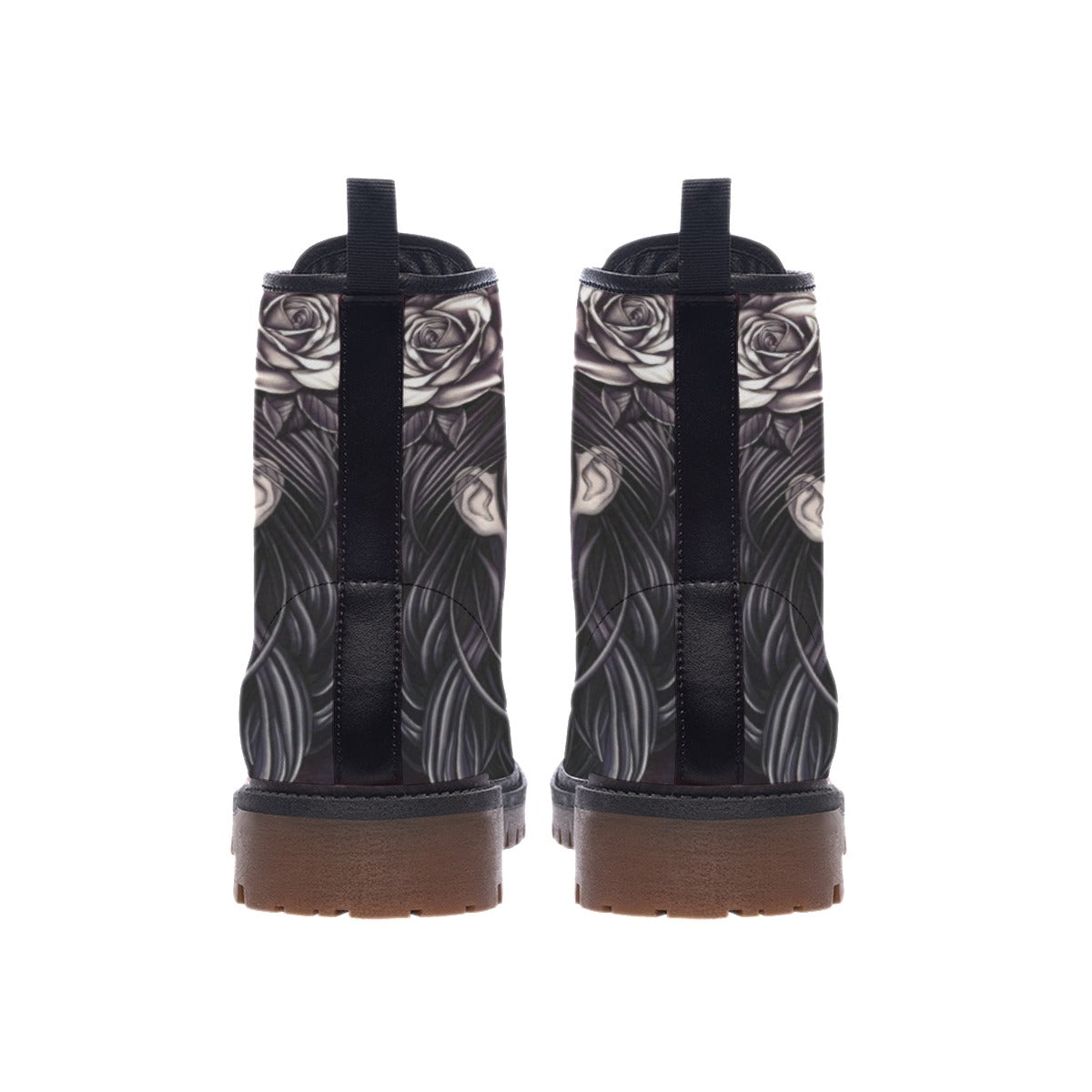 Sugar skull girls Men's Women's Martin Short Boots, Day of the dead girl skeleton shoes boots