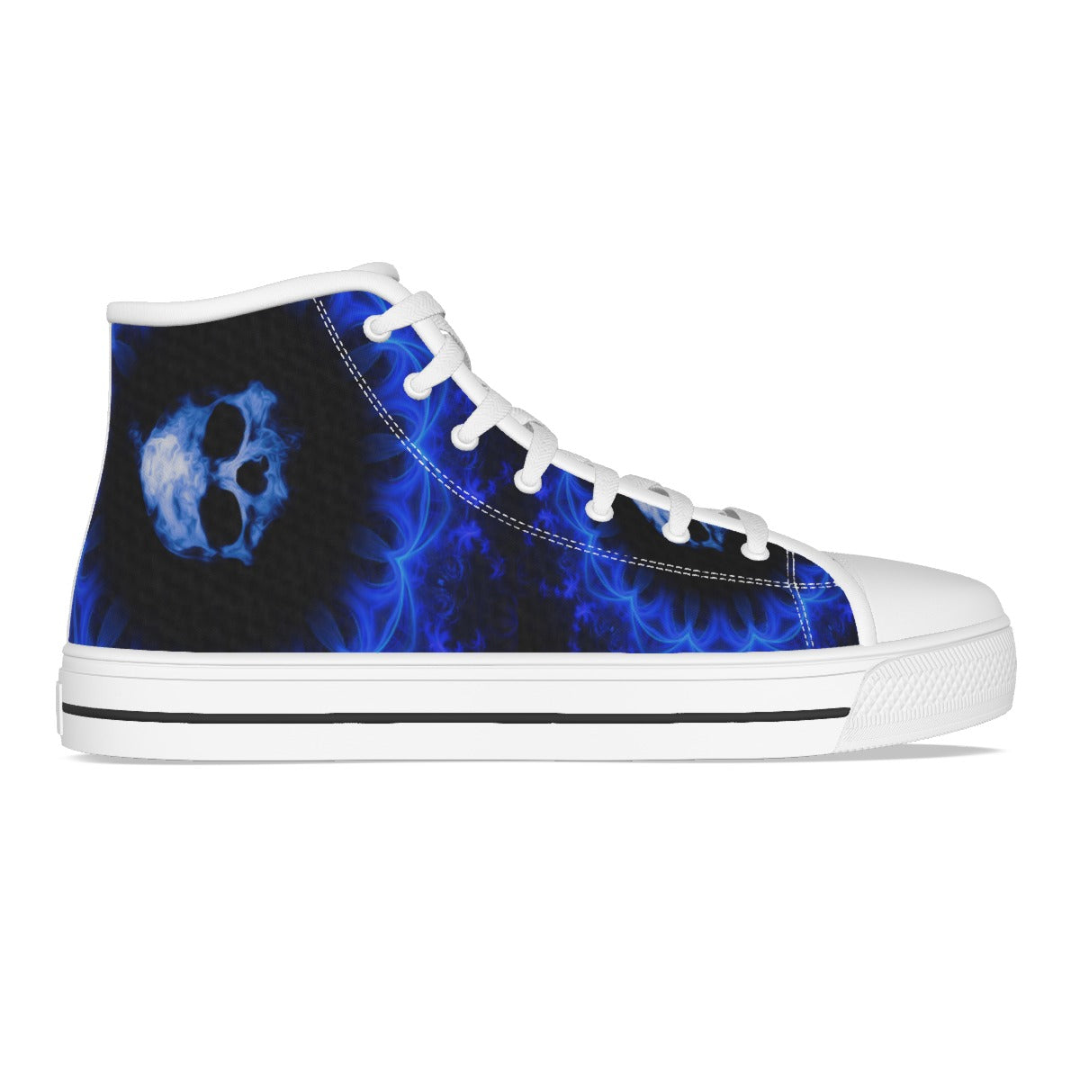 Gothic skull Women's Canvas Shoes, Halloween skeleton skull women's sneakers shoes