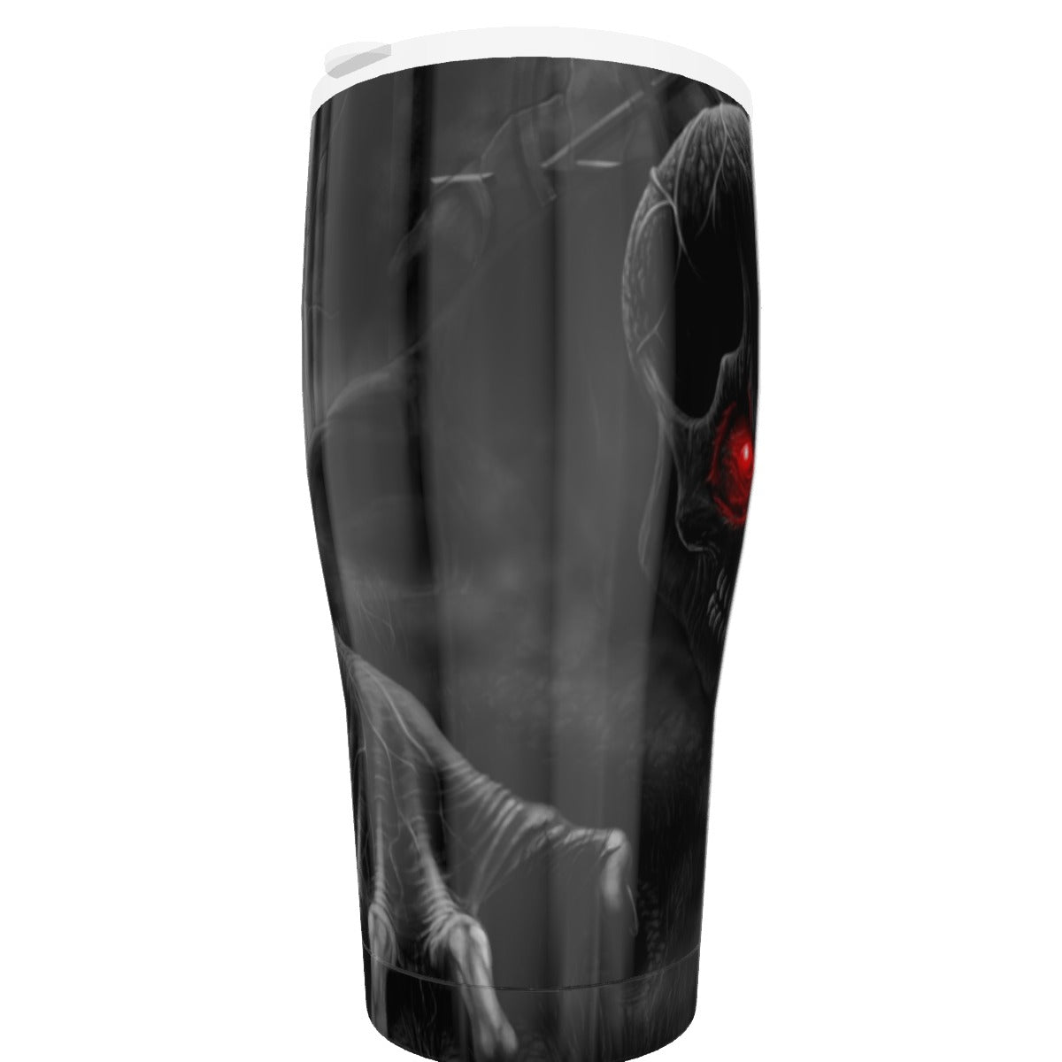 Red eyes gothic skull Tumbler 30oz, Halloween tumbler cup mug, Skeleton tumbler mug cup