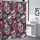 Dia de los muertos sugar skull Shower Curtains 150（gsm), floral skull skeleton shower curtains
