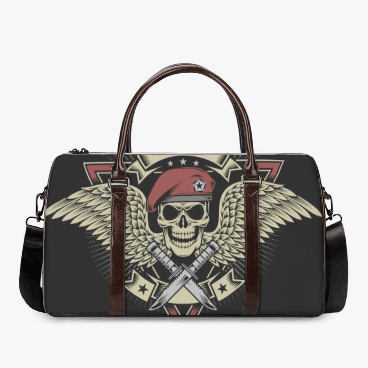 Punisher skull handbag, halloween Canvas Weekend Travel Bag, christmas skull monogrammed bag, skull Hospital Bag, punisher skull travel bag