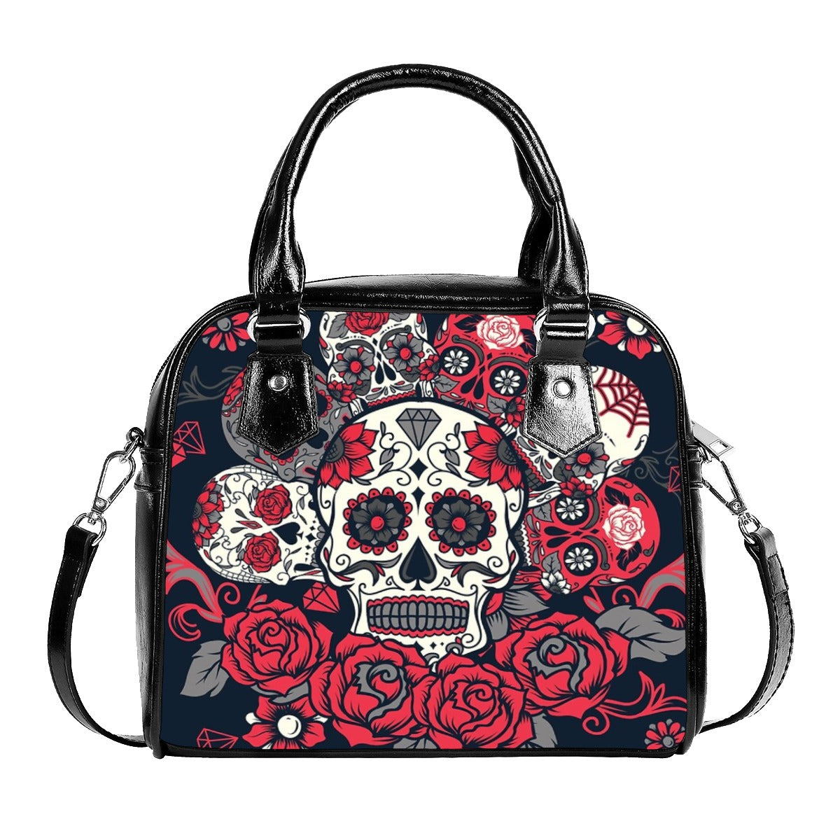 Sugar skull Handbag With Single Shoulder Strap