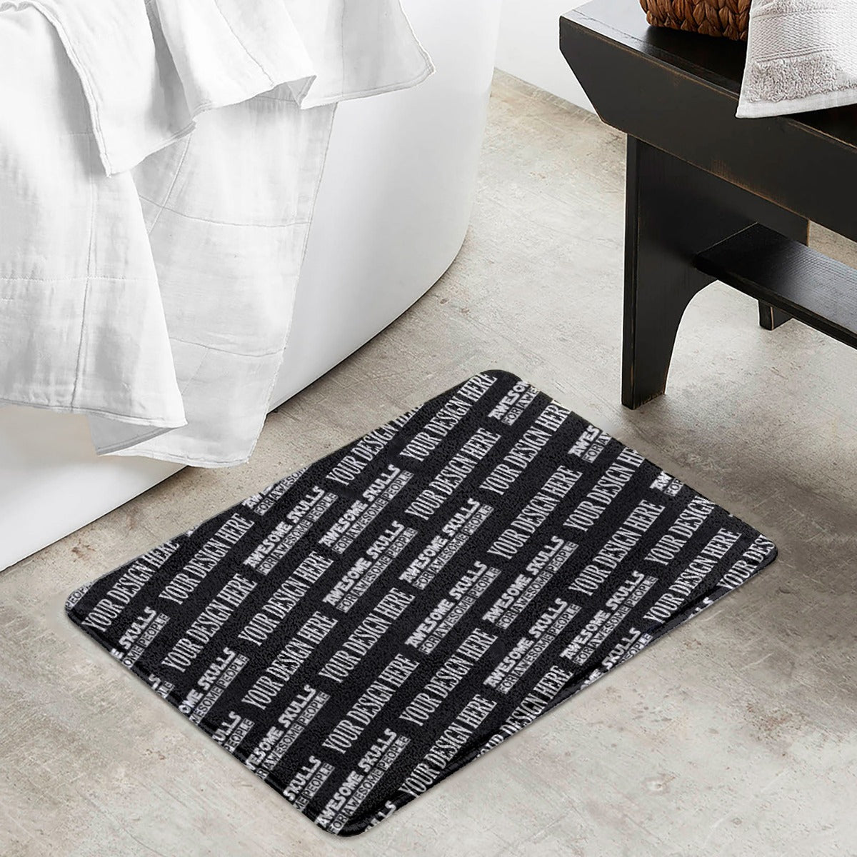 Custom Print on demand POD Long Pile Rug