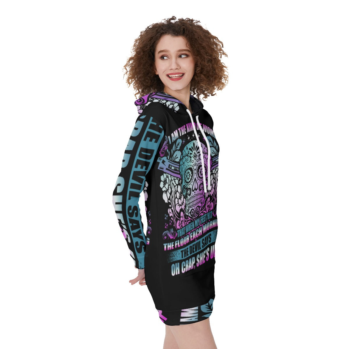 Sugar skull Women's Long Hoodie