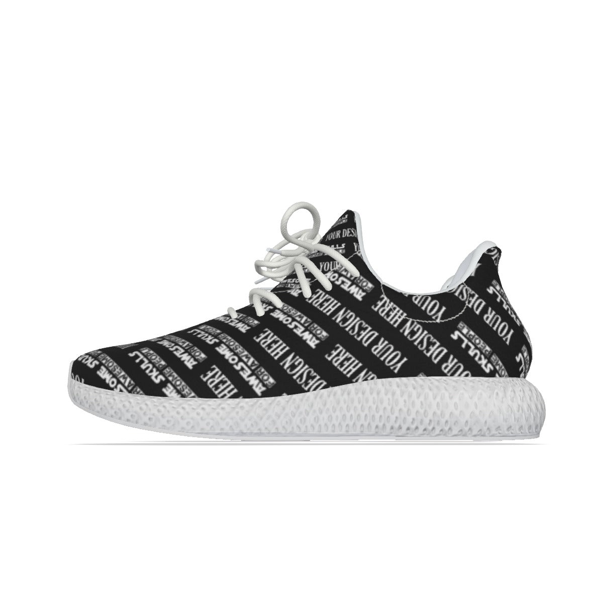 Custom Print on Demand POD Women's Flying Woven Sports Shoes
