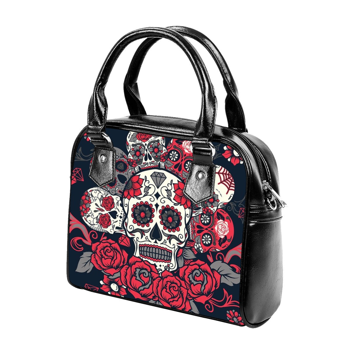 Sugar skull Handbag With Single Shoulder Strap