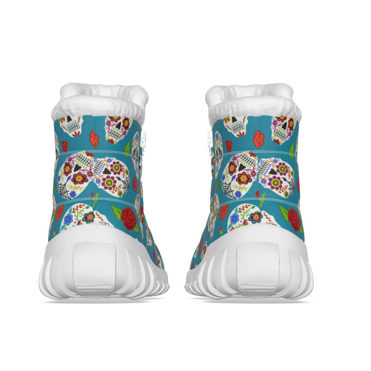 Sugar skull Women's Zip-up Snow Boots