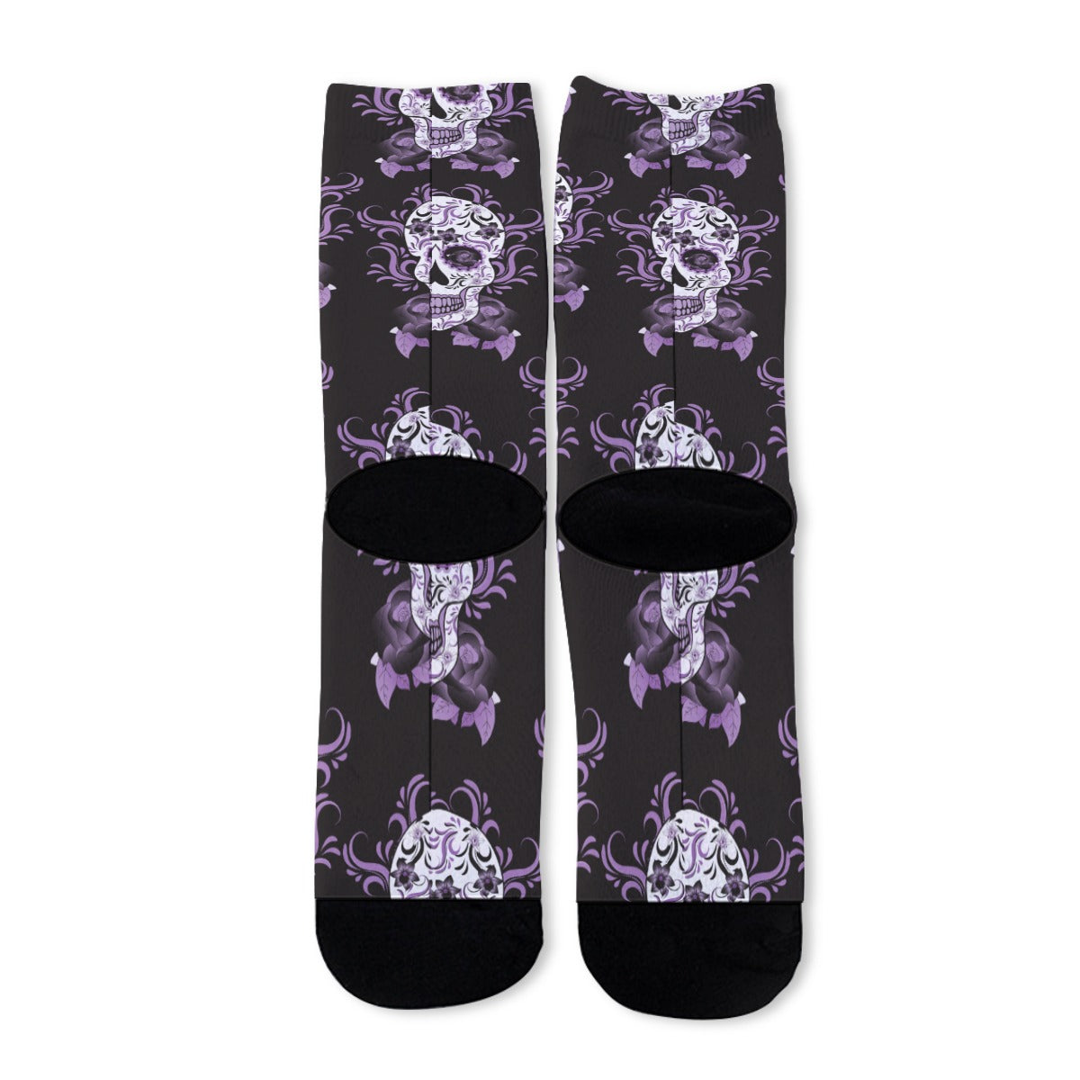 Day of the dead sugar skull gothic Unisex Long Socks