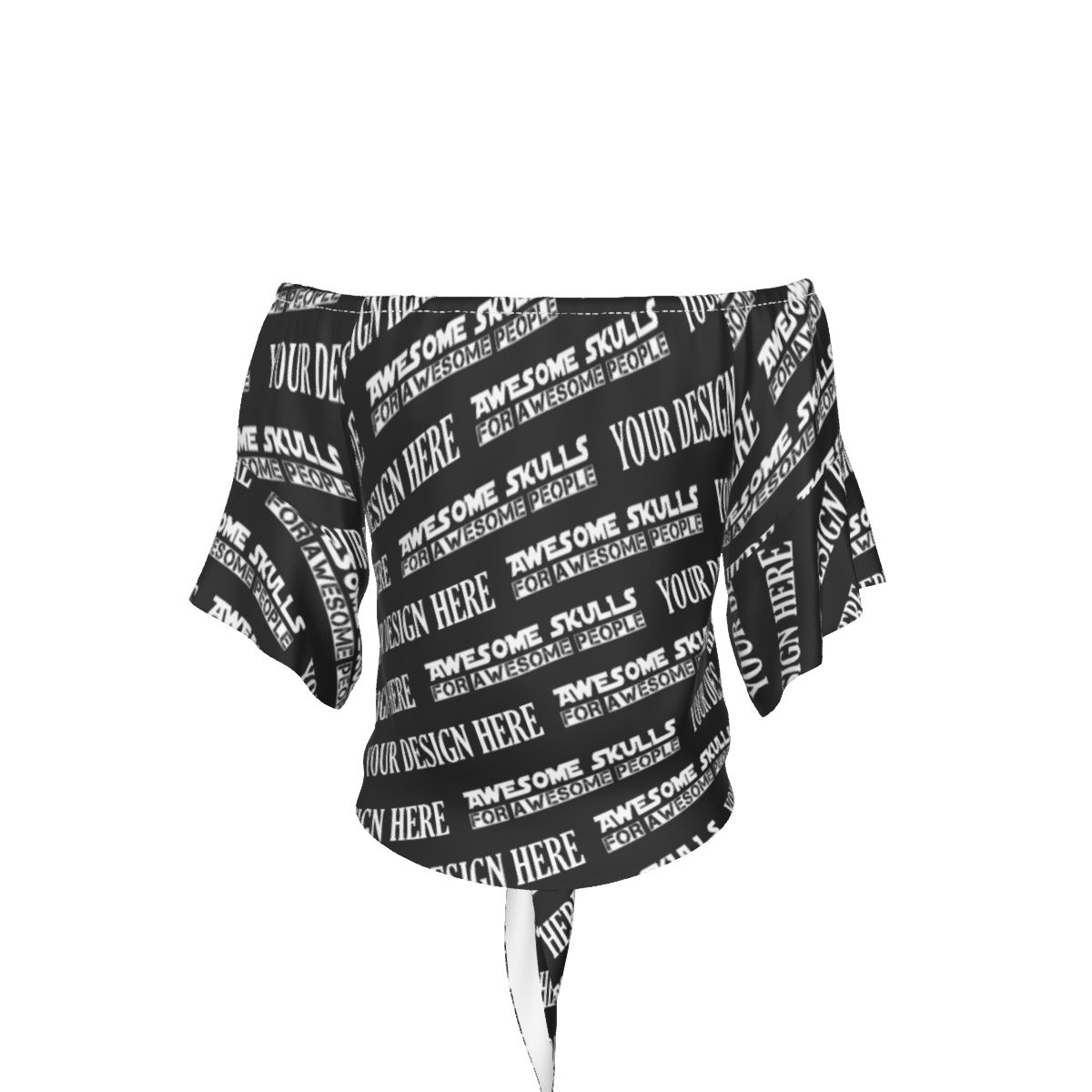 Custom print on demand pod Women's Top Off-Shoulder Blouse