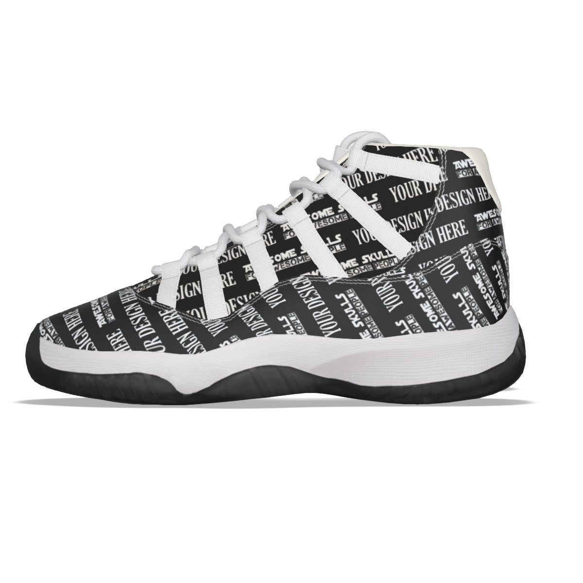 Custom Print on Demand POD Women's High Top Basketball Shoes