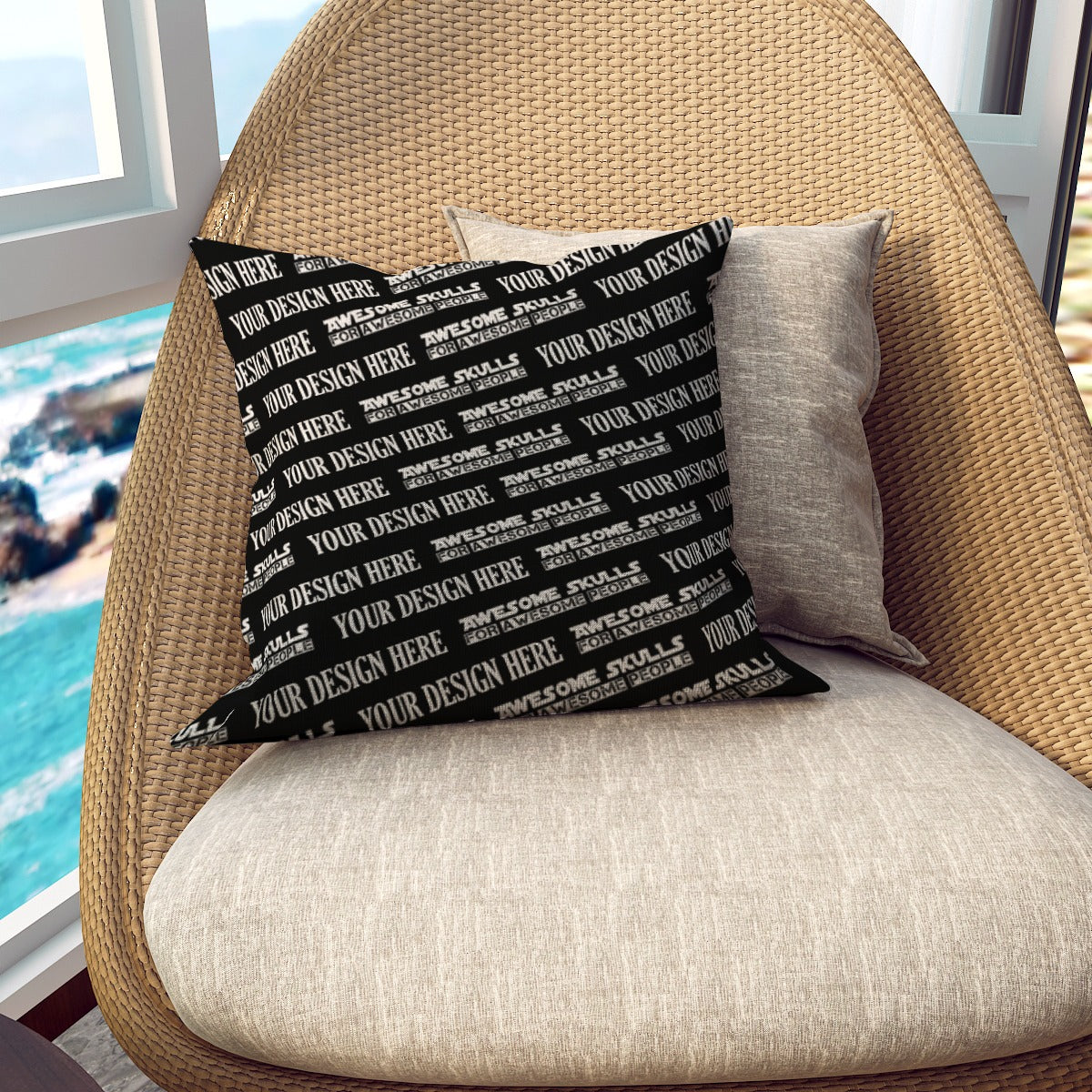 Custom print on demand POD Pillowcase | Flax