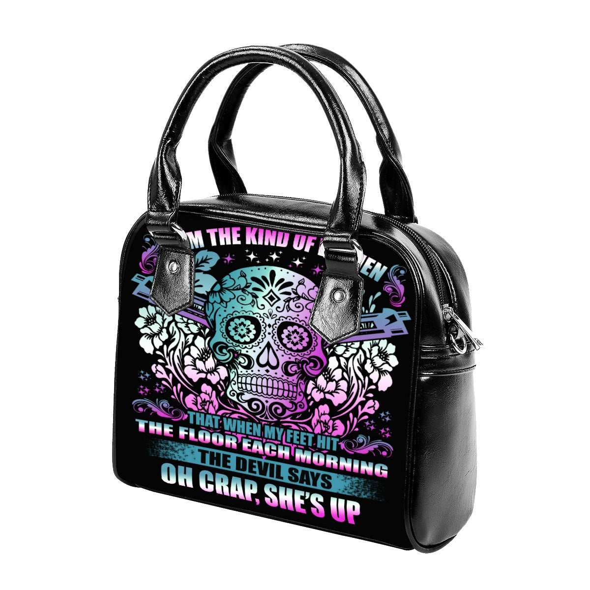 Sugar skull Handbag With Single Shoulder Strap