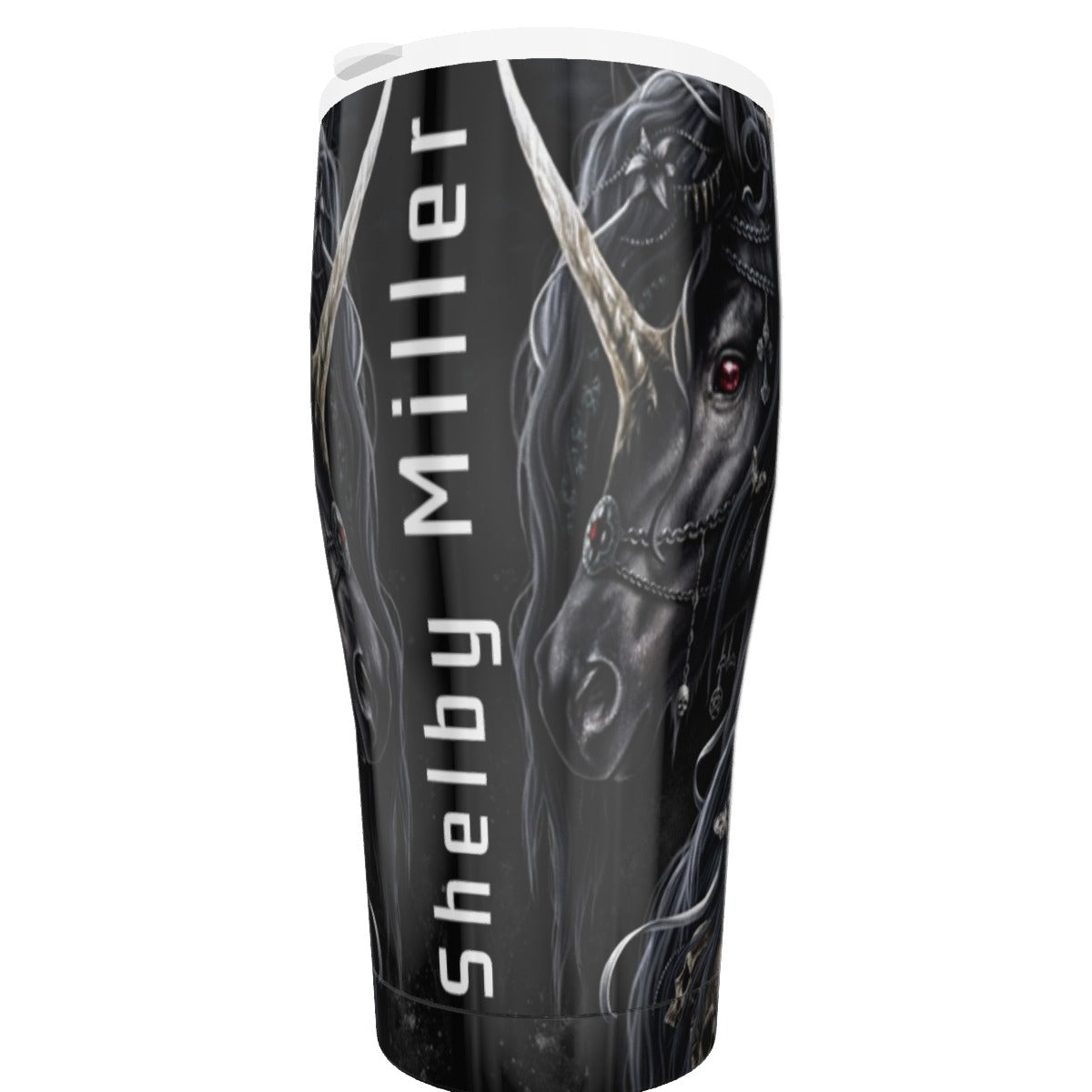Horse gothic skull Halloween Tumbler 30oz