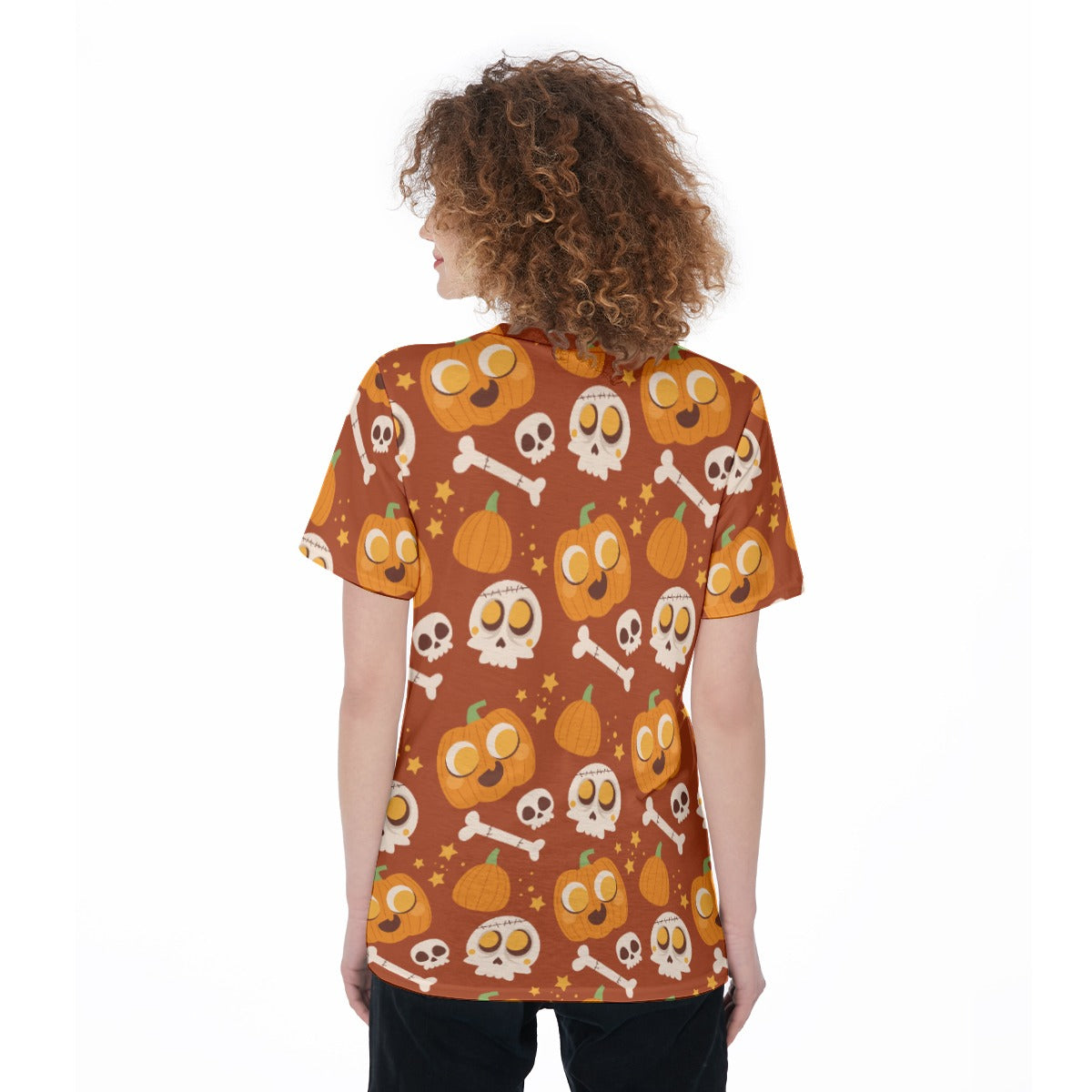 Halloween pumpkin Women'S O-Neck T-Shirt, Halloween costumes