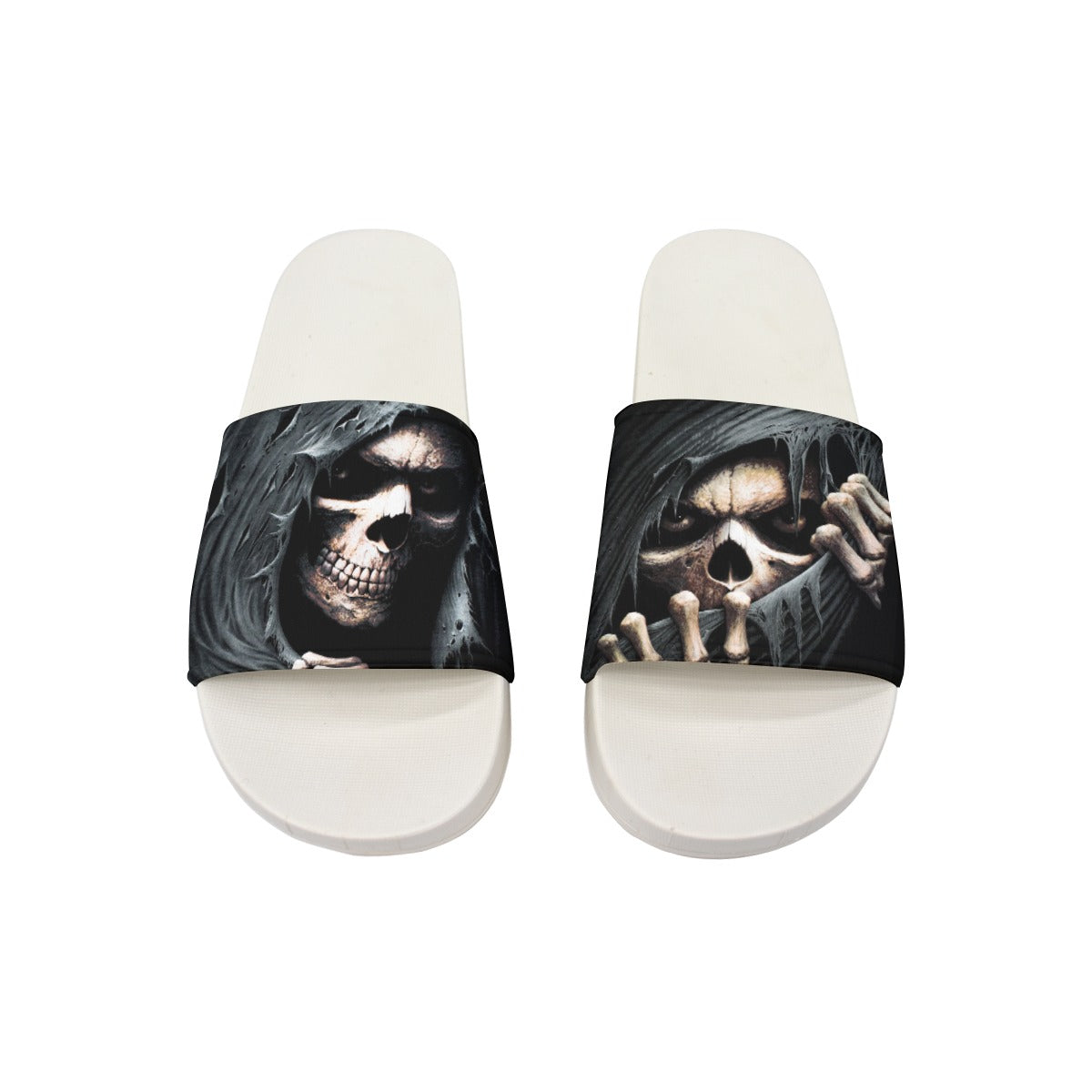 Grim reaper skeleton gothic Slip On Slippers