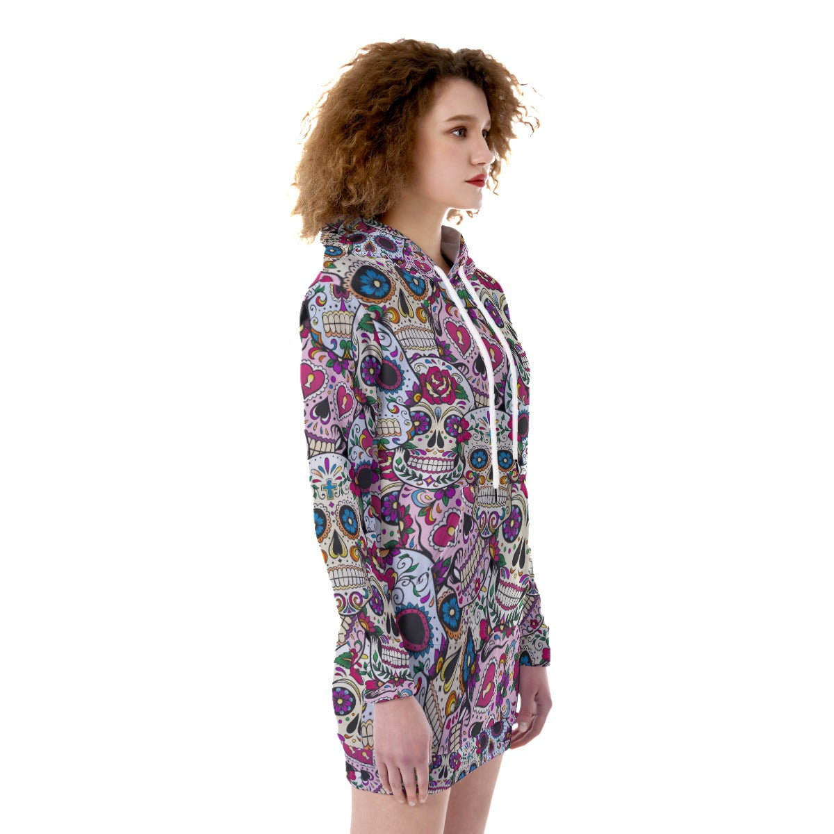 Day of the dead Women's Heavy Fleece Long Hoodie