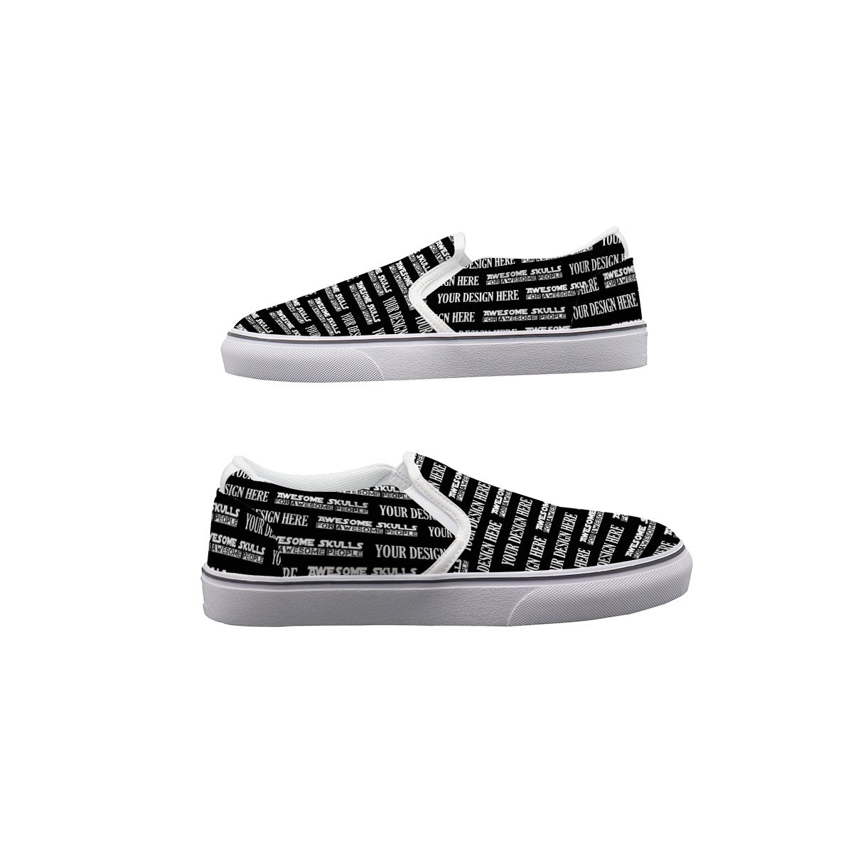 Custom Print on Demand POD Women's Slip On Sneakers