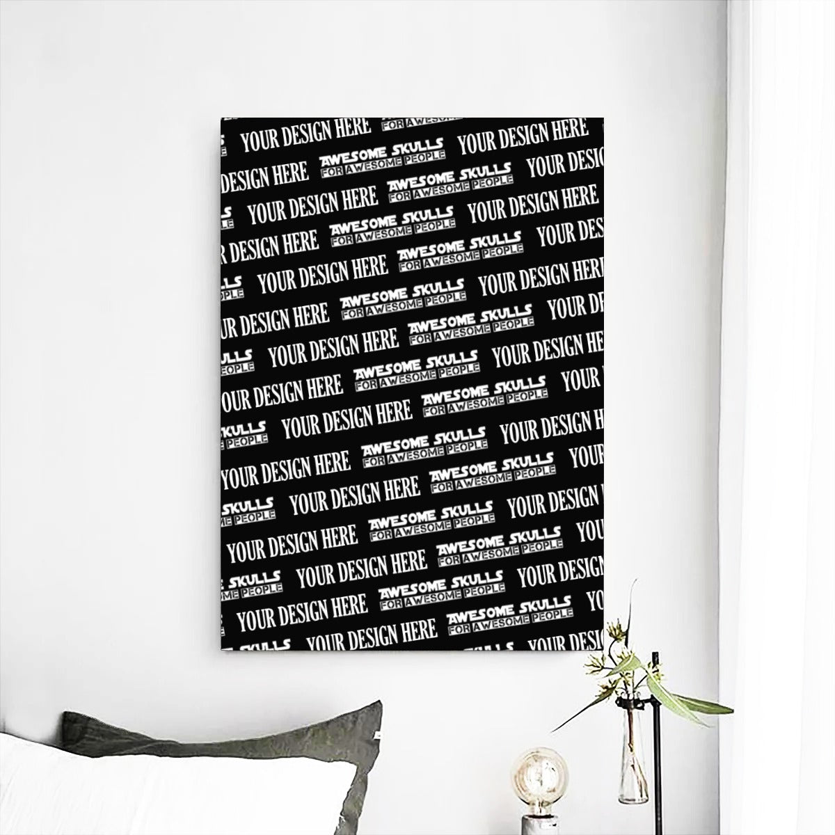 Custom Print on demand POD Frameless Single Mural