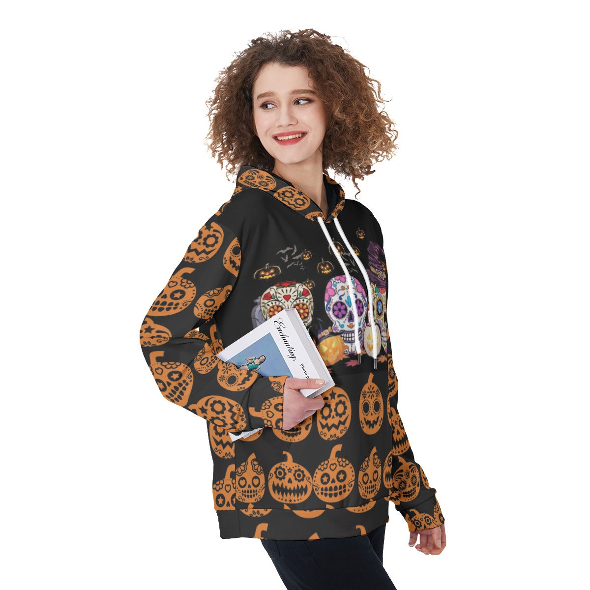 Sugar skull Halloween Women's Pullover Hoodies