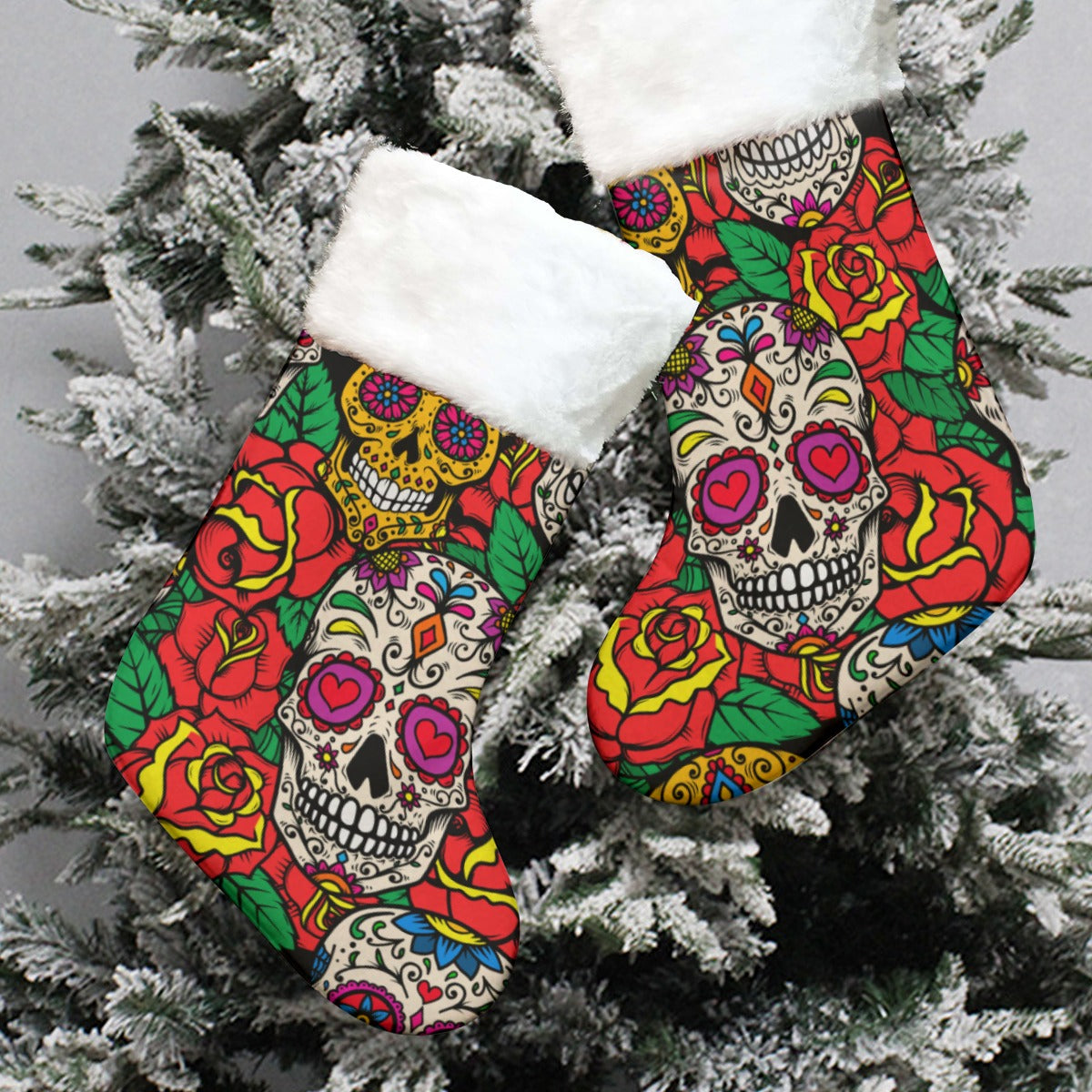 Sugar skull All-Over Print Christmas Socks