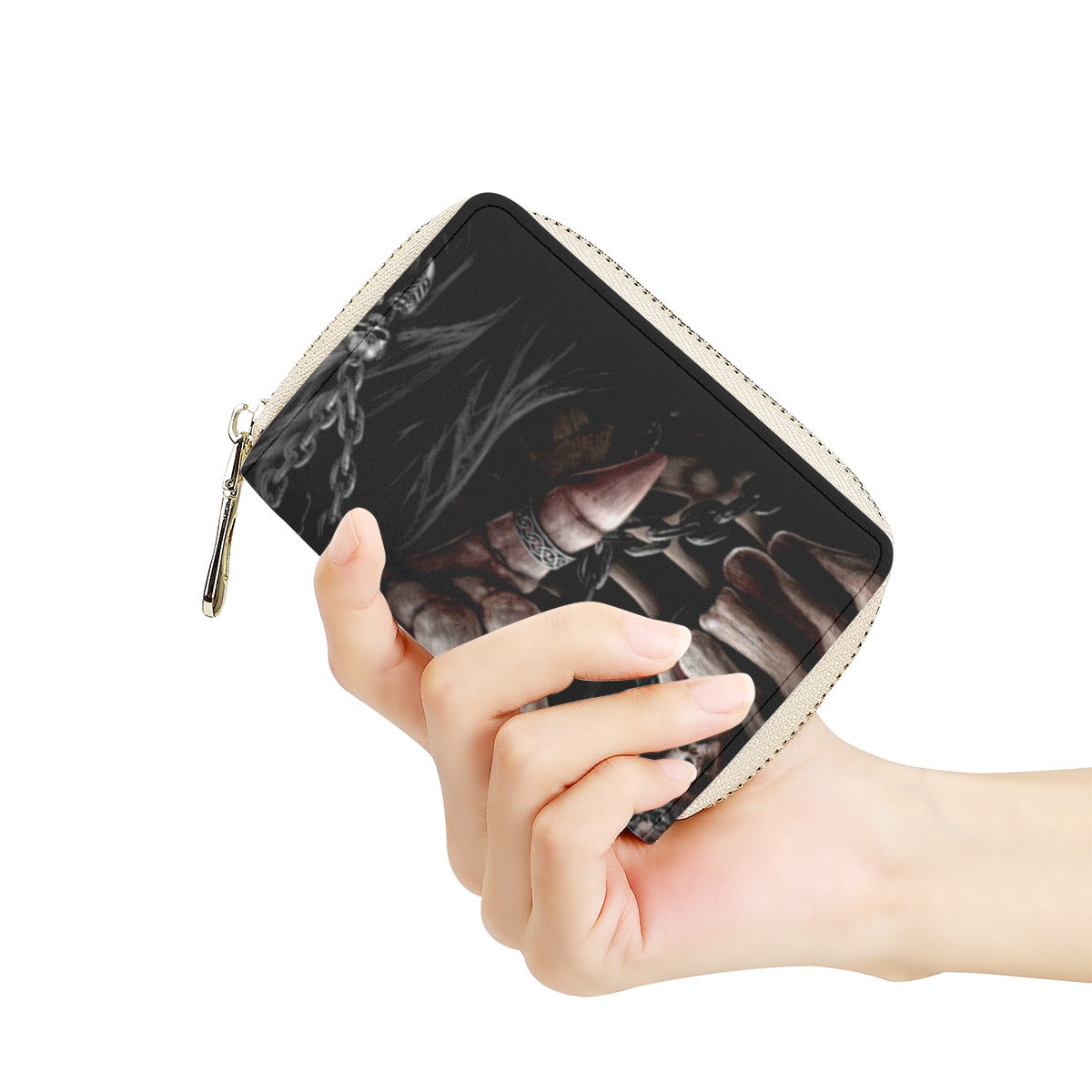 Grim repaer horror skull credit Card Holder wallet, skull wallet card holder