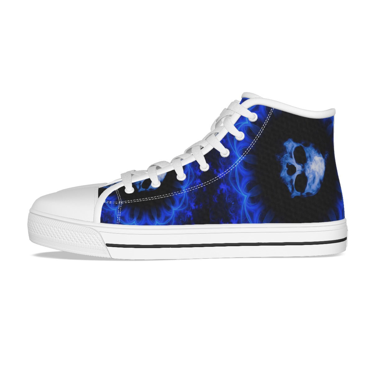 Gothic skull Women's Canvas Shoes, Halloween skeleton skull women's sneakers shoes