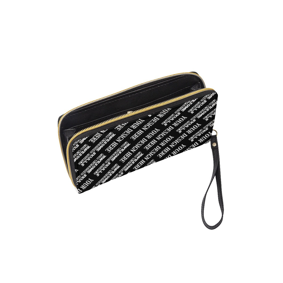 Custom - Long Wallet With Black Hand Strap