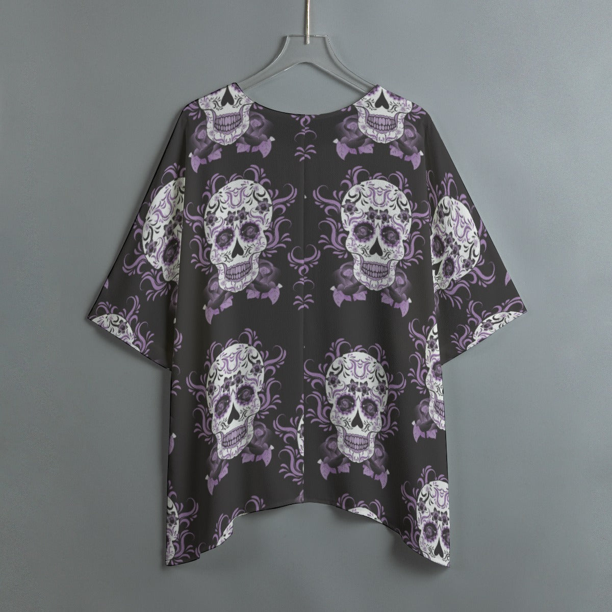 Day of the dead All-Over Print Women's Bat Sleeve Shirt