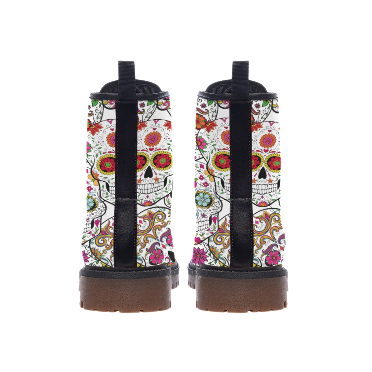 Dia de los muertos Mexican calaveras skull boots shoes, sugar skull shoes boots sneakers