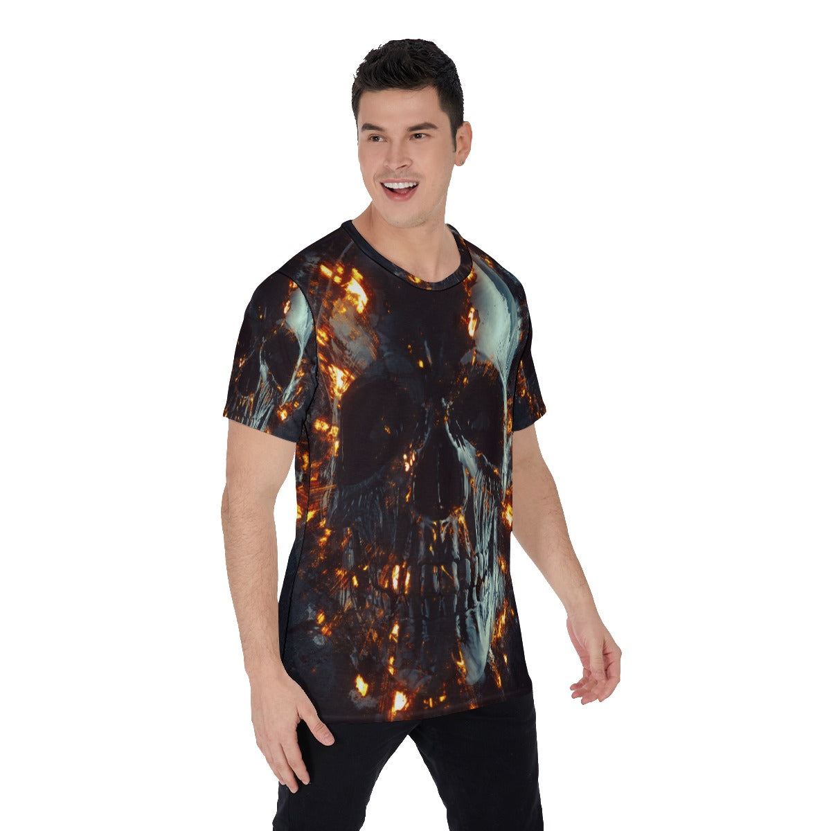 Skull Halloween Gothic Men's O-Neck T-Shirt