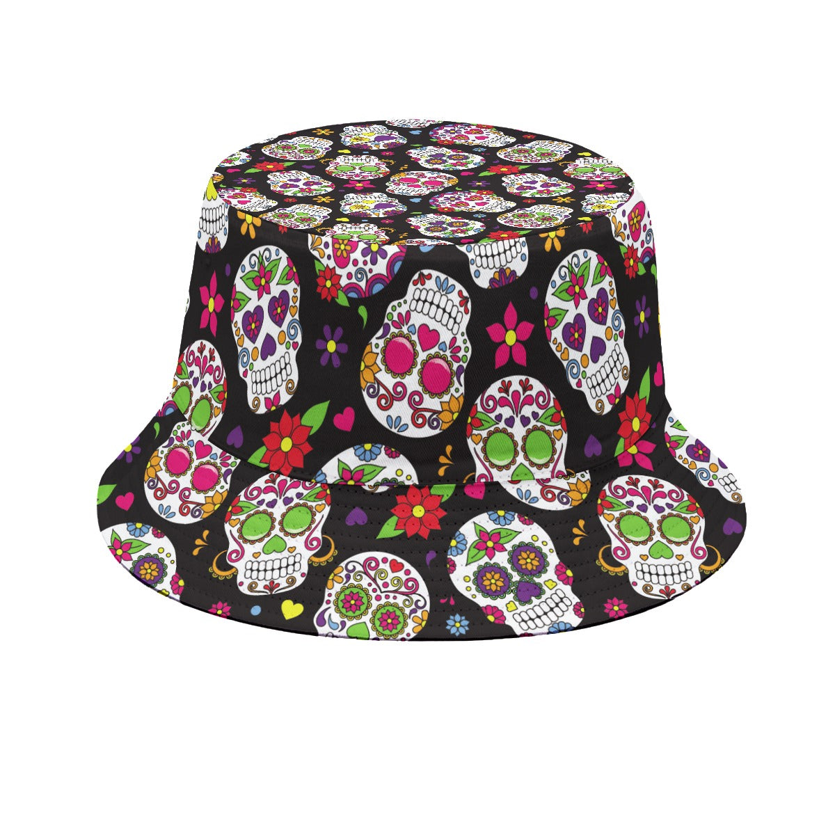 Sugar skull Day of the dead Fisherman hat