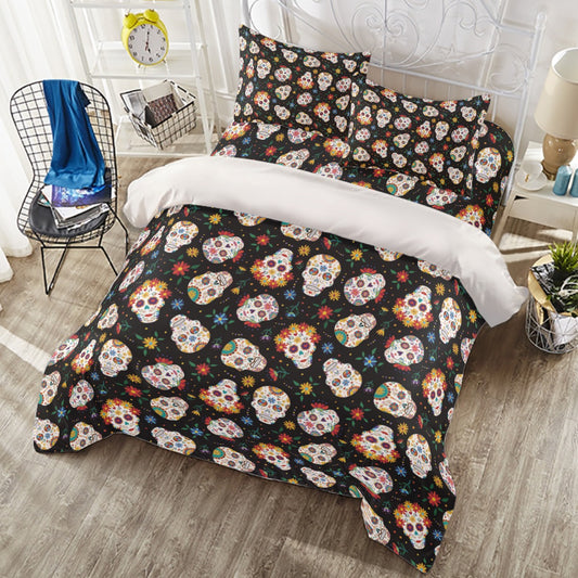 Mexican sugar skull Day of the dead Four-piece Duvet Cover Set
