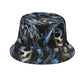 Grim reaper gothic skull Fisherman hat, Halloween skeleton hat cap