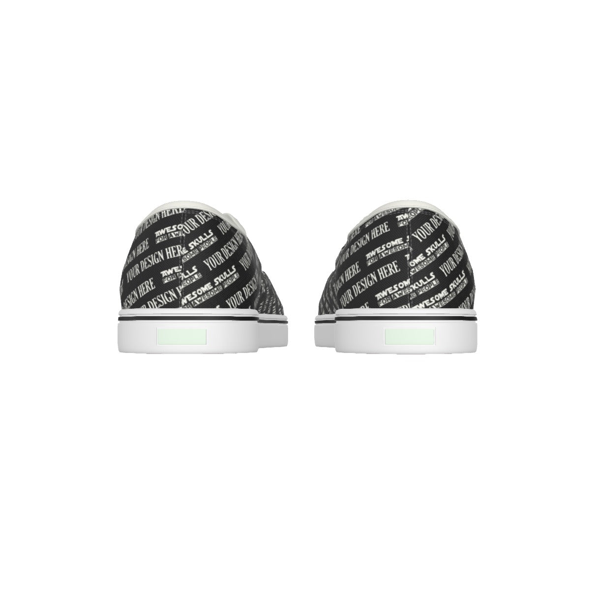 Custom Print on Demand POD Women's Thick Bottom Canvas Shoes