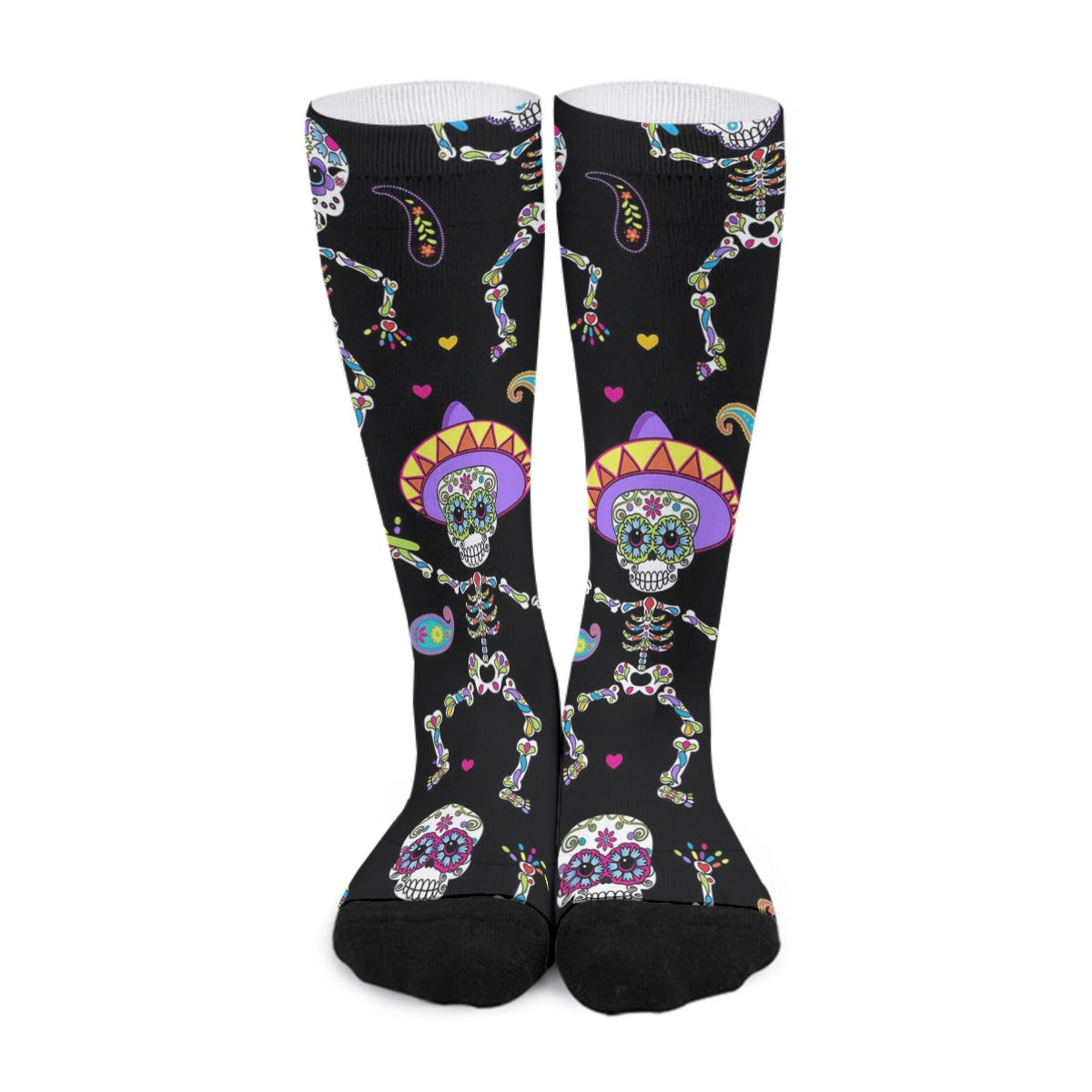 Dia de los muertos sugar skull Mexican Unisex Long Socks