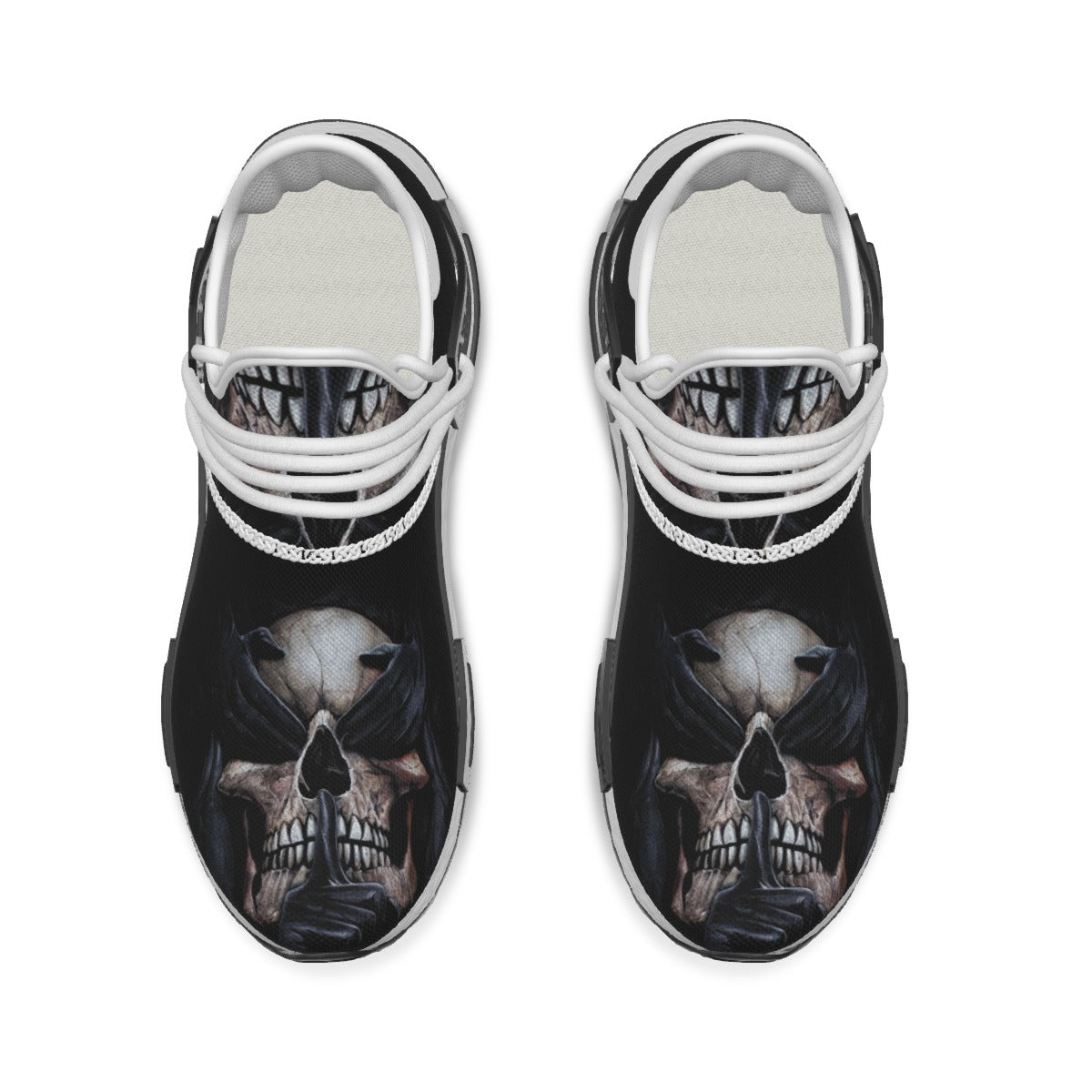 Grim reaper evils sneakers, skeleton Halloween Women's Mesh Sneakers