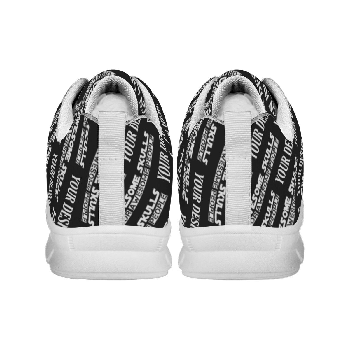 Custom Print on Demand POD Women's Sports Shoes With White Sole