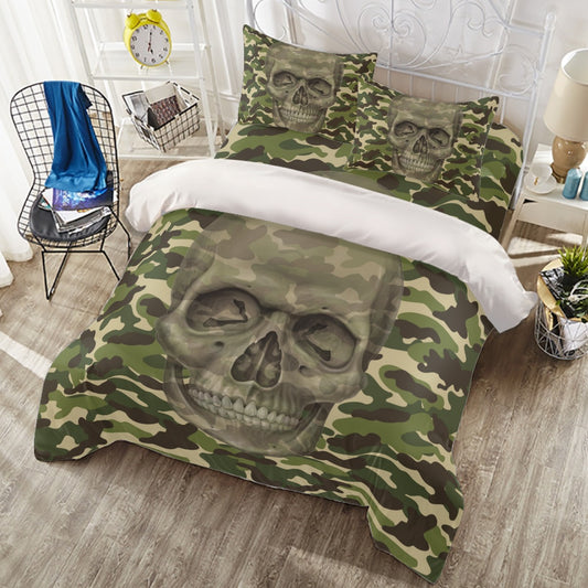 Gothic Halloween skull Four-piece Duvet Cover Set