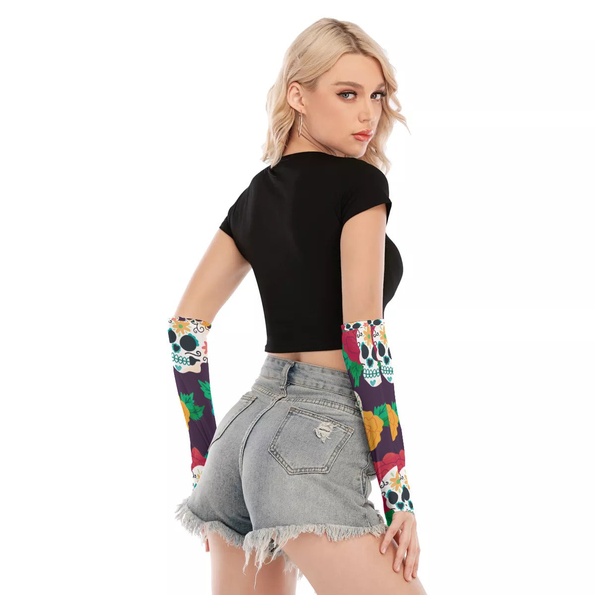 Sugar skull All-Over Print Unisex Gloves