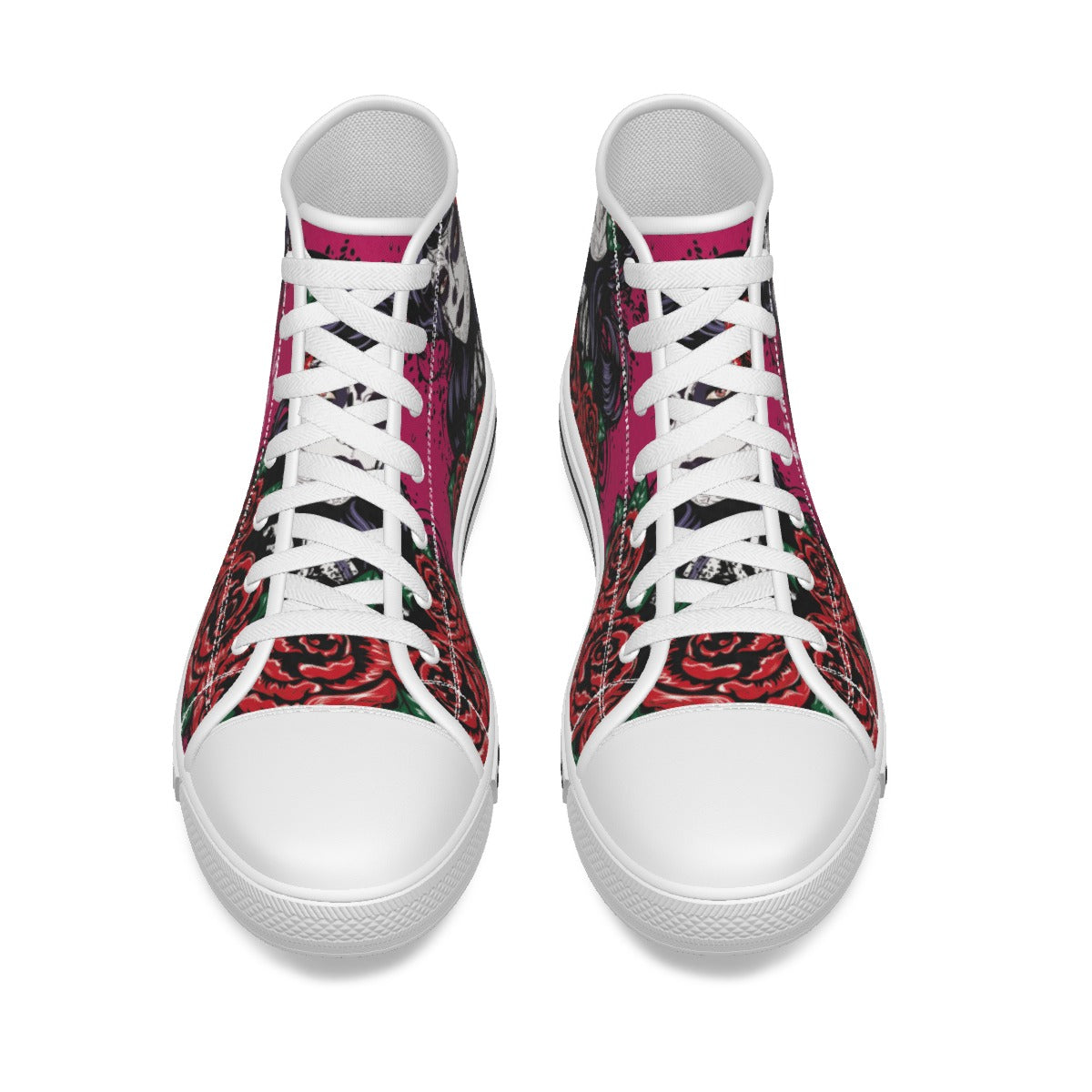 Custom NAME sugar skull Women's Canvas Shoes