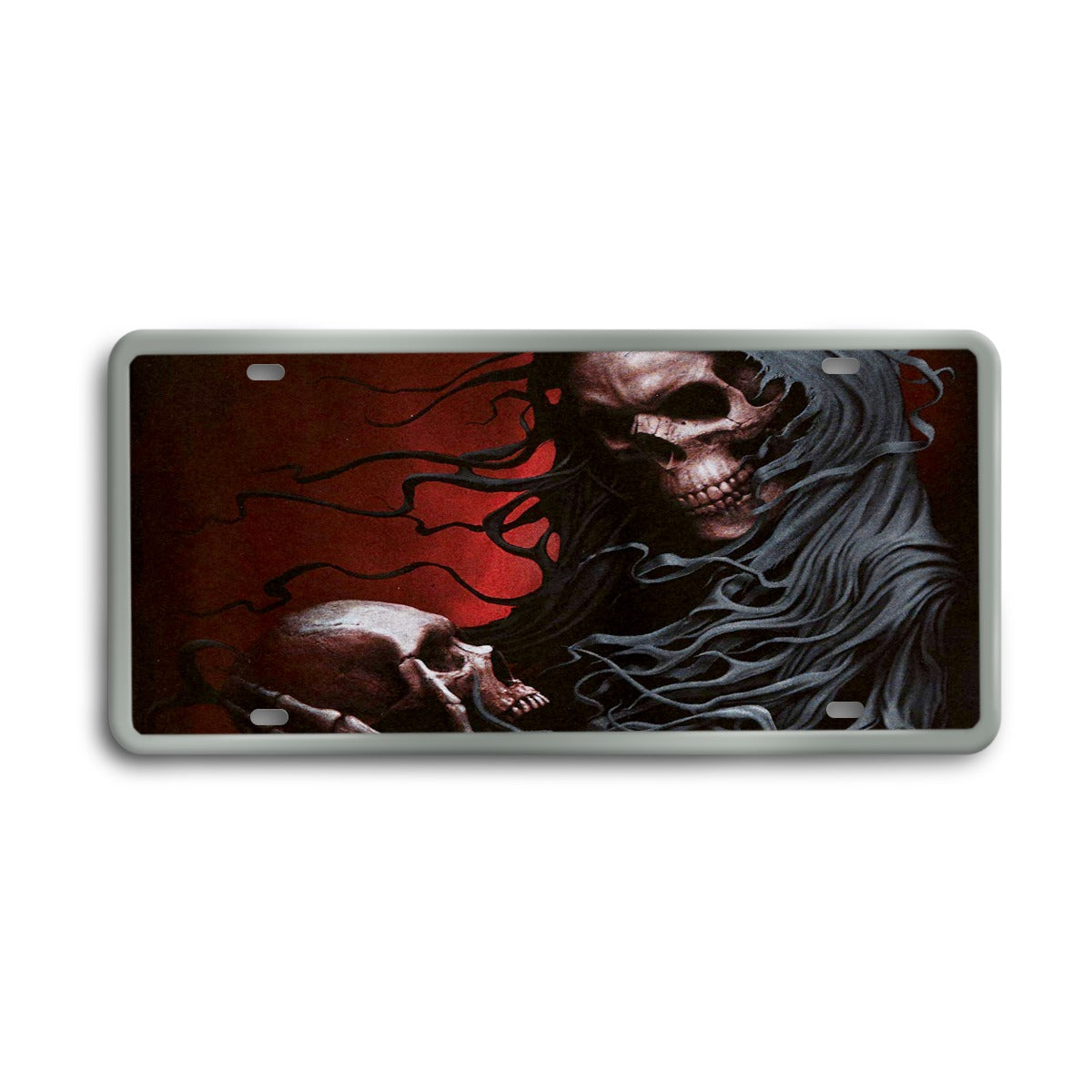 Gothic Grim reaper halloween Vintage License Plate Decoration Painting