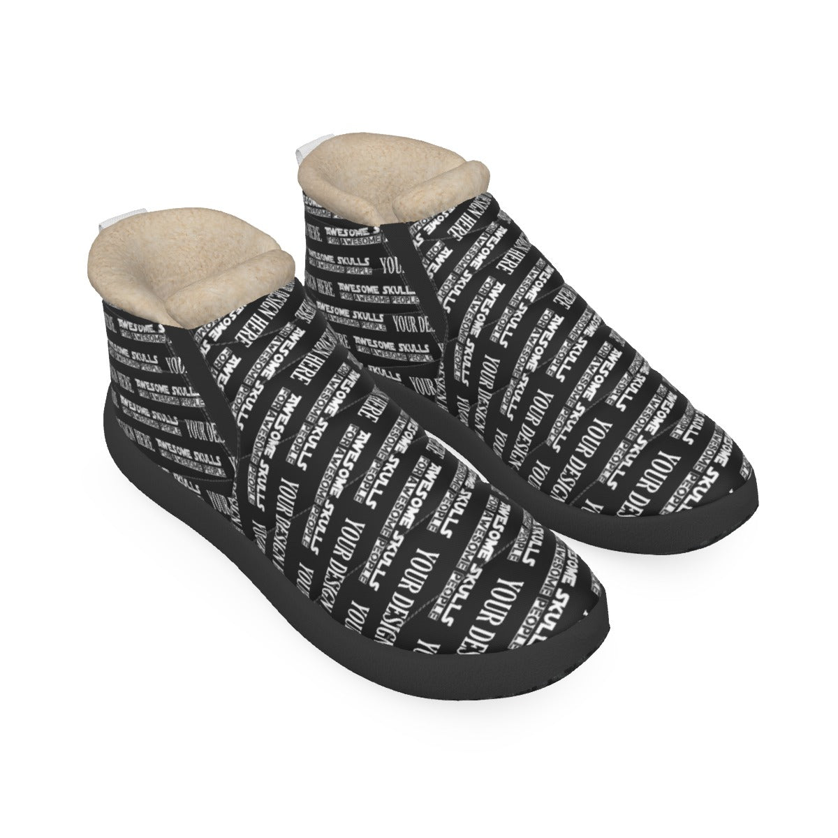 Custom Print on demand POD Women's Plush Boots