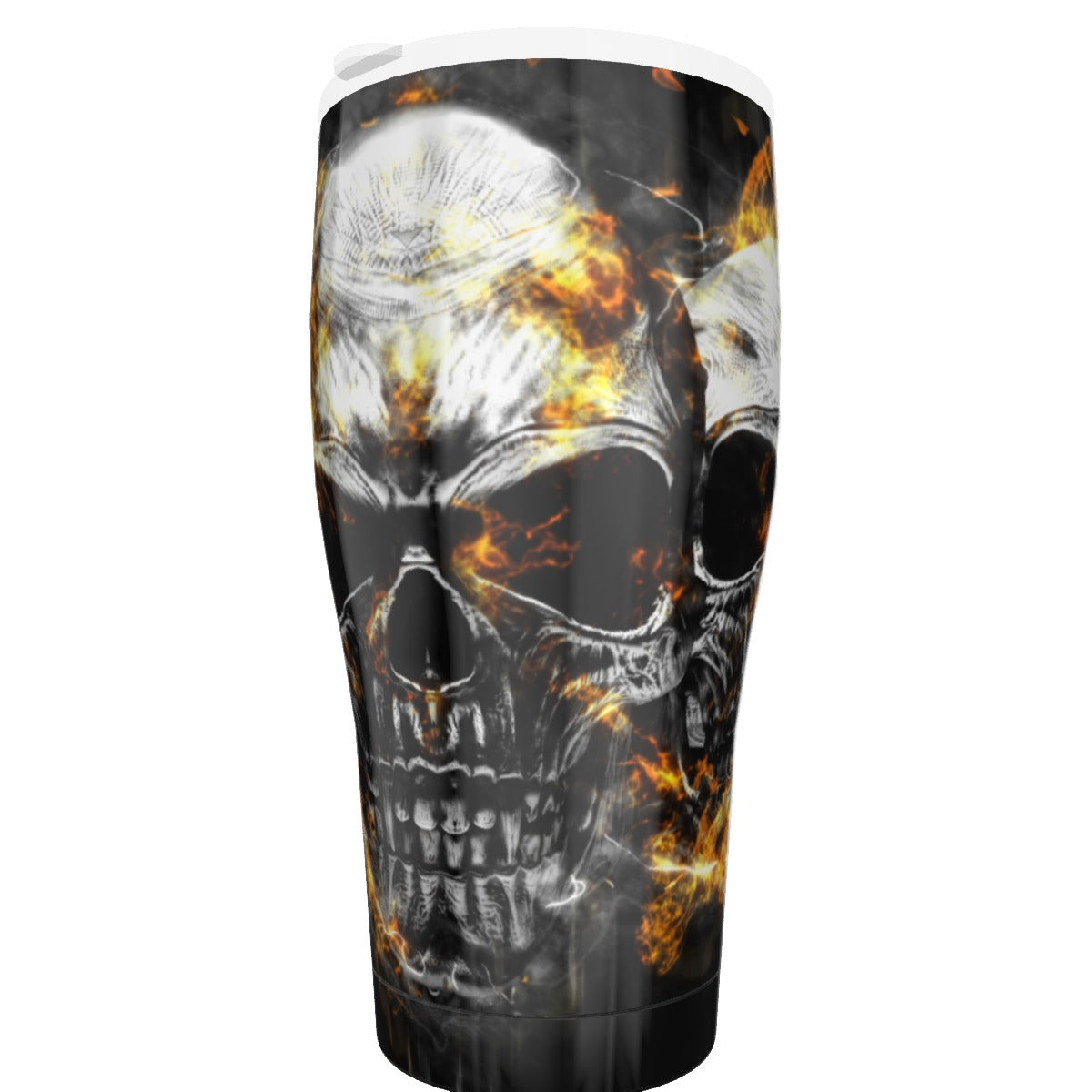 Flaming skull Tumbler 30oz