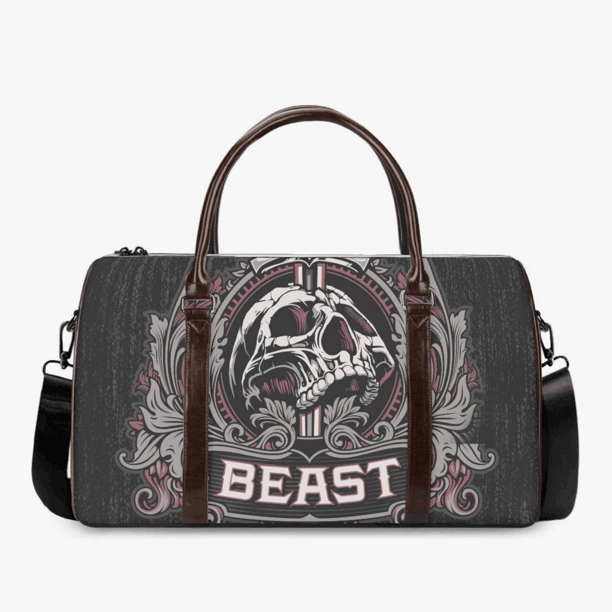 Evil handbag, death skull Carry on Weekender Overnight Bag, christmas skull Canvas Weekend Travel Bag, death skull shoulder bag