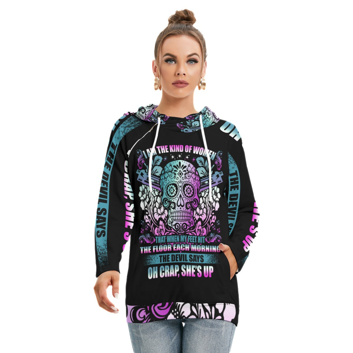 Day of the dead Women's Hoodie With Double Hood