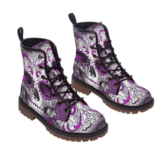 Sugar skull All-Over Print Women's Martin Short Boots